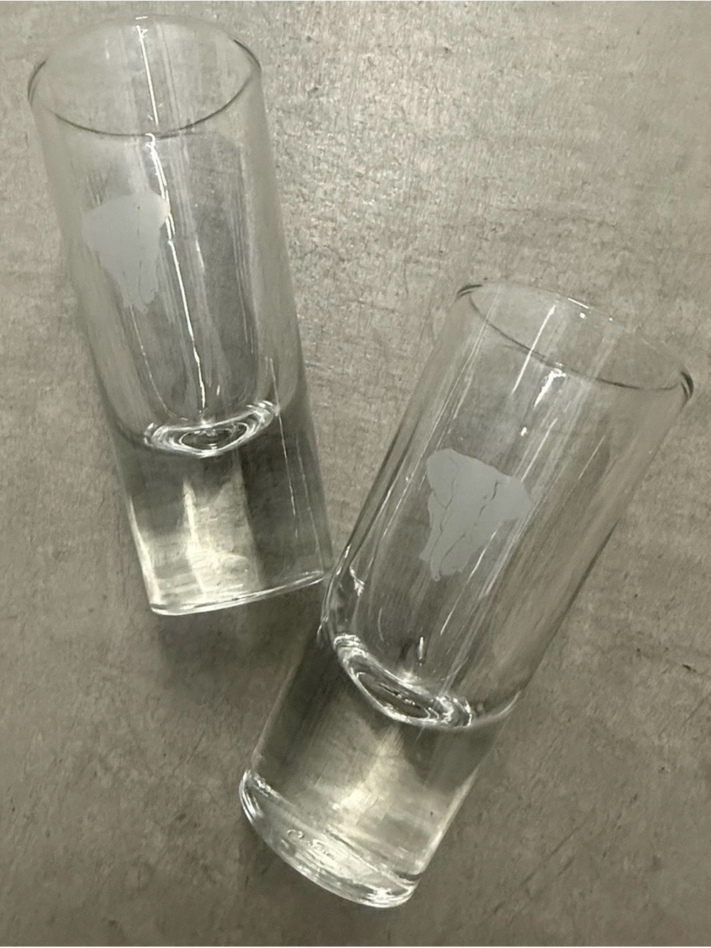 Crisa Etched Elephant Tall Shot Drinking Glasses (Set Of 2)